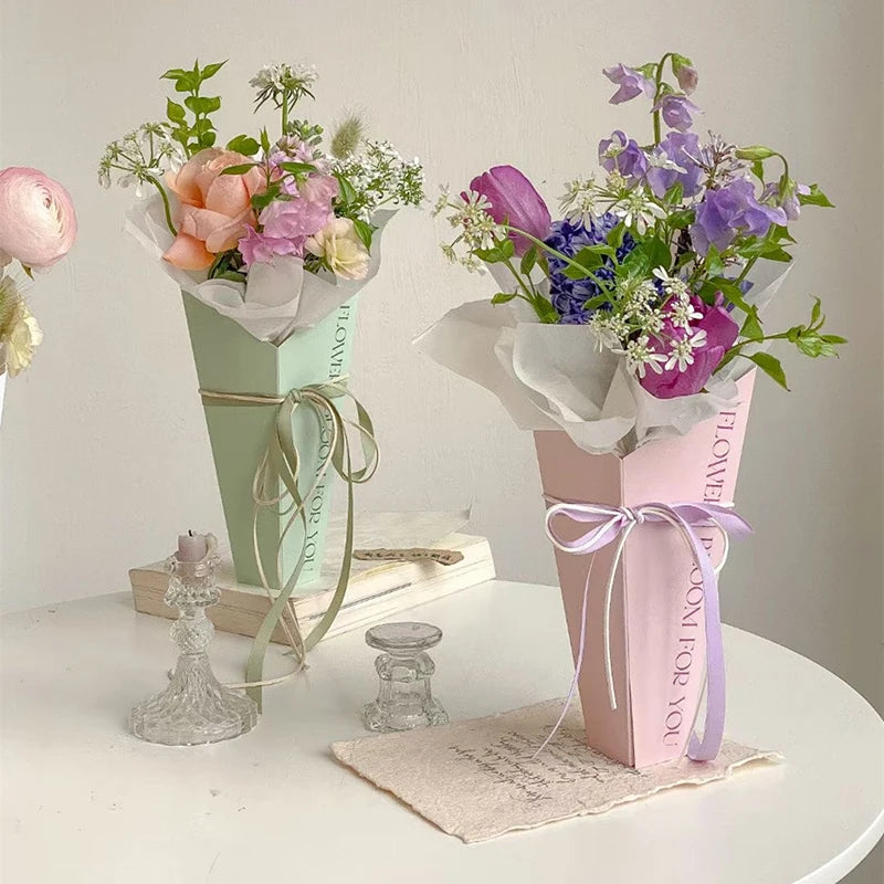 1pc Flower Wrapping Paper Gift Box Bouquet Packaging Bag Flowers Paper Wrapping Material Graduation Wedding Party Supplies