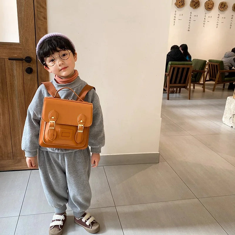 Kids Schoolbag Simple Korean Kindergarten Boys and Girls Baby 3-6 Years College Wind Cute Backpack Hundreds of Kids Shoulder Bag