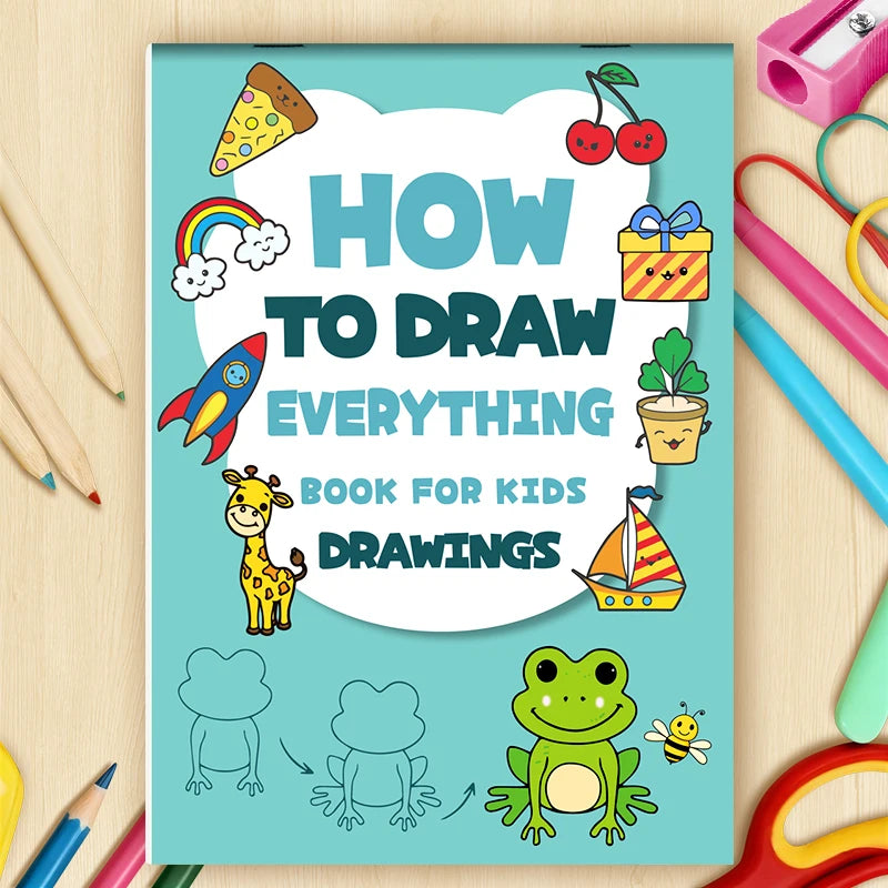 Drawing Books for Kids Step By Step Learn How to Draw Everything Easy Tutorial Creative Gift Childrens Art Set