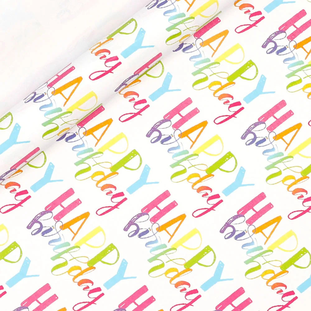 16in x 118in Wrapping Paper DIY For Wrapped Christmas Birthday Present Moving Decorative Gift Black White Packing Craft Material