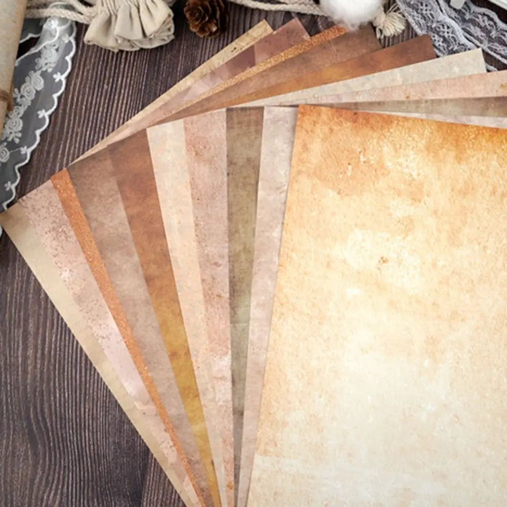 50 Sheets Vintage Stationery Writing Paper Classical Drawing Paper Printing Paper Thicker Simple Literary Scrapbook Letter Paper