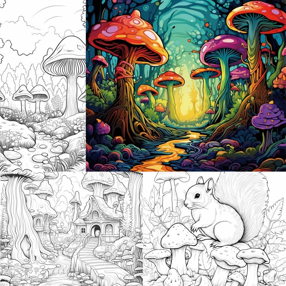 1pc Art Coloring Book 22 Page Coloring Books Gift For Birthday Party Relieve Stress Kill Time Graffiti Painting Drawing Art Book
