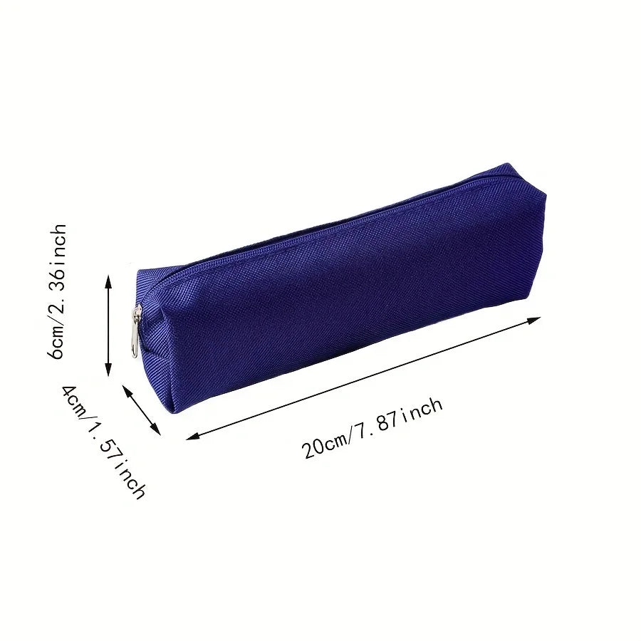 1pc simple pencil case, portable pencil case - suitable for office, school, youth, girls, boys, men and women!
