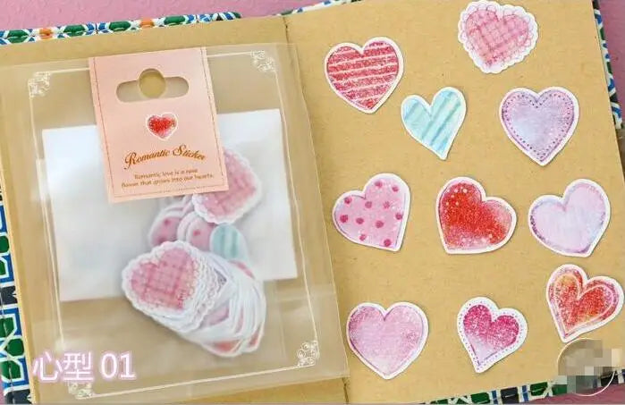 Special Price! 65-70 Pieces / More Romantic Mini Paper Sticker Bag Diy Diary Planner Decorative Map Scrapbook Kawaii Stationery