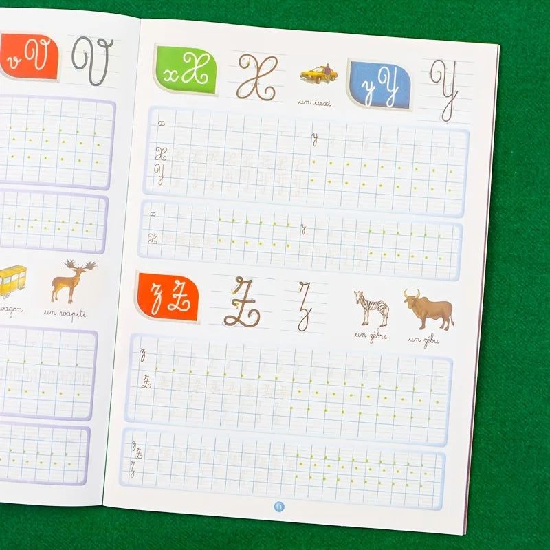 French Writing Practice Book: Learn French and Practice Writing Letters and Short Sentences