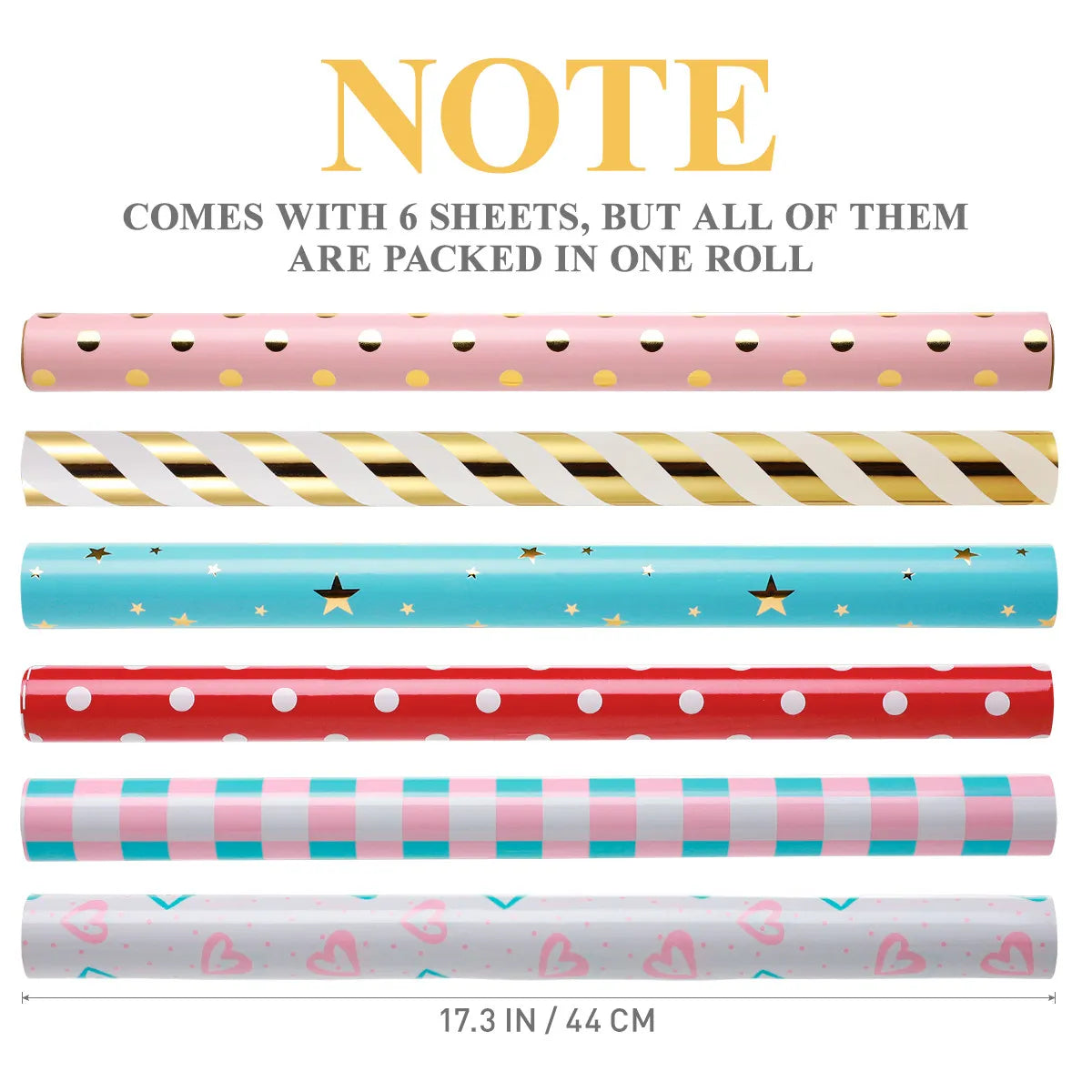 Elegant Wrapping Paper Xmas Packaging Christmas Gifts Shower Retro Love Birthday