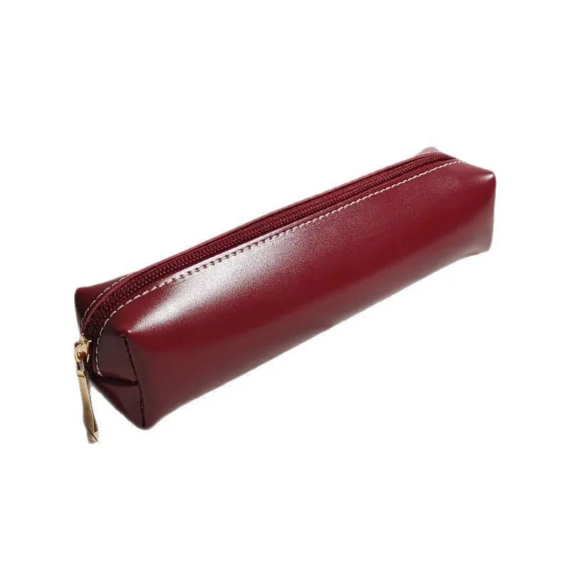 Simple candy color pencil case Small portable pencil case ins Male and female students Large capacity stationery box