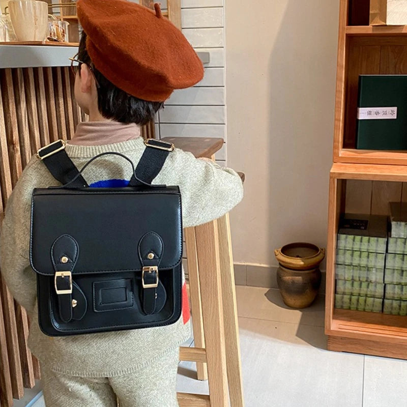 Kids Schoolbag Simple Korean Kindergarten Boys and Girls Baby 3-6 Years College Wind Cute Backpack Hundreds of Kids Shoulder Bag