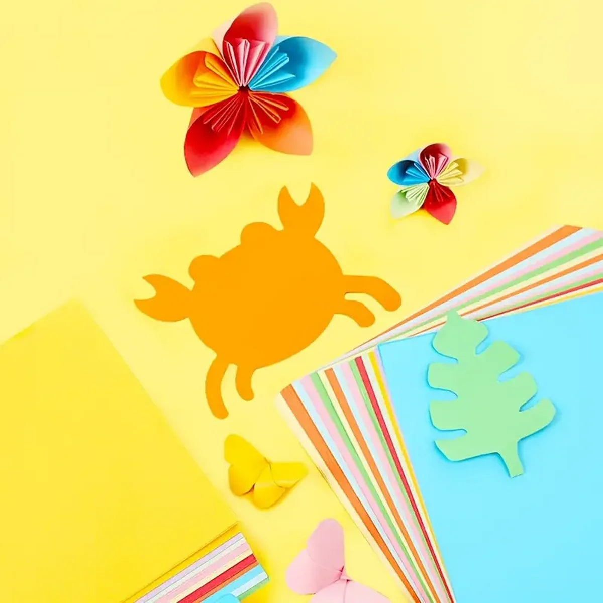 A4 Origami Paper, Printer Paper Copy Paper 10 Colors Random Colored Paper Stationery Paper Multipurpose Colored Printing Paper