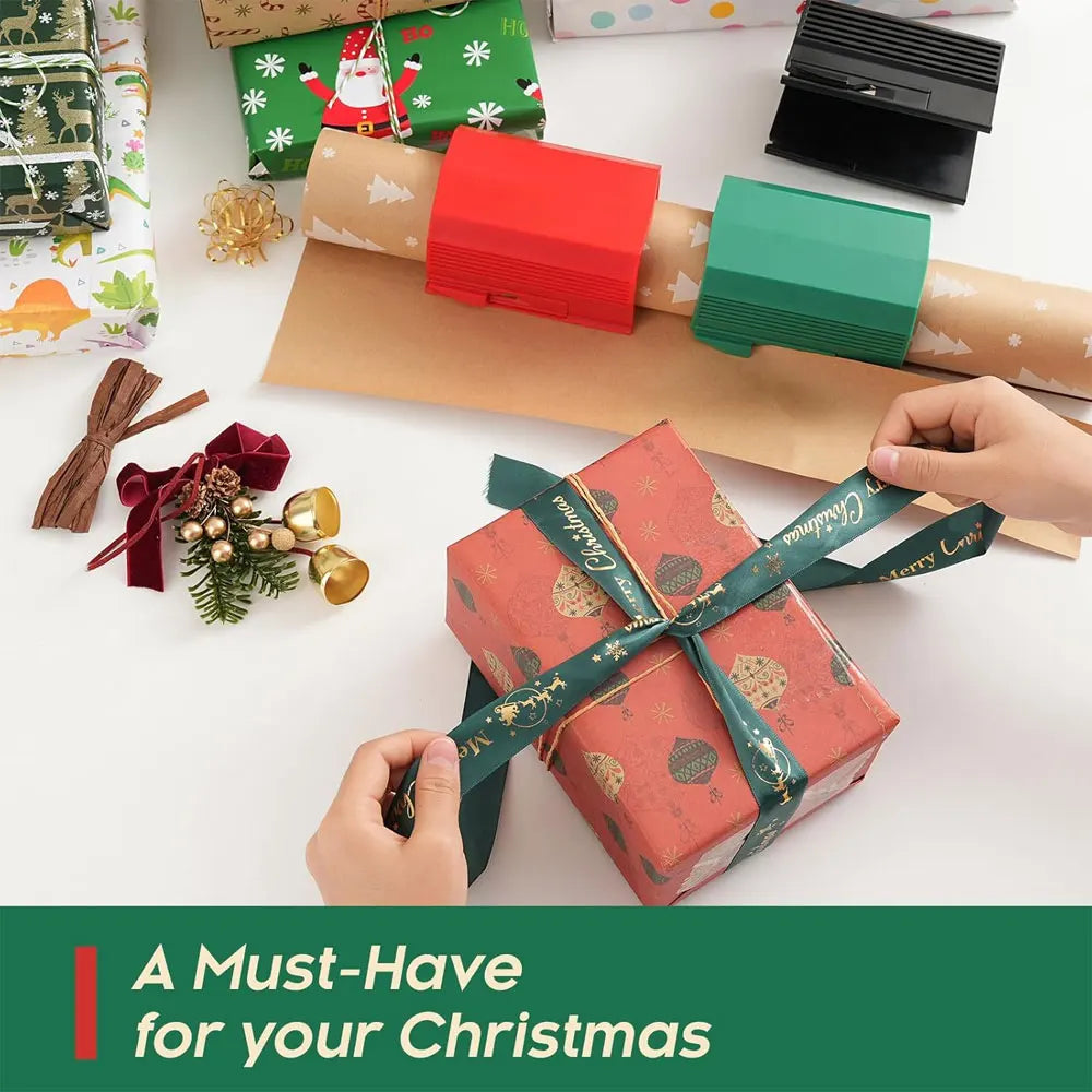 1pc Gift Wrap Paper Cutter, an efficient and portable manual cutting tool suitable for scrapbooking and making gift wrapping.