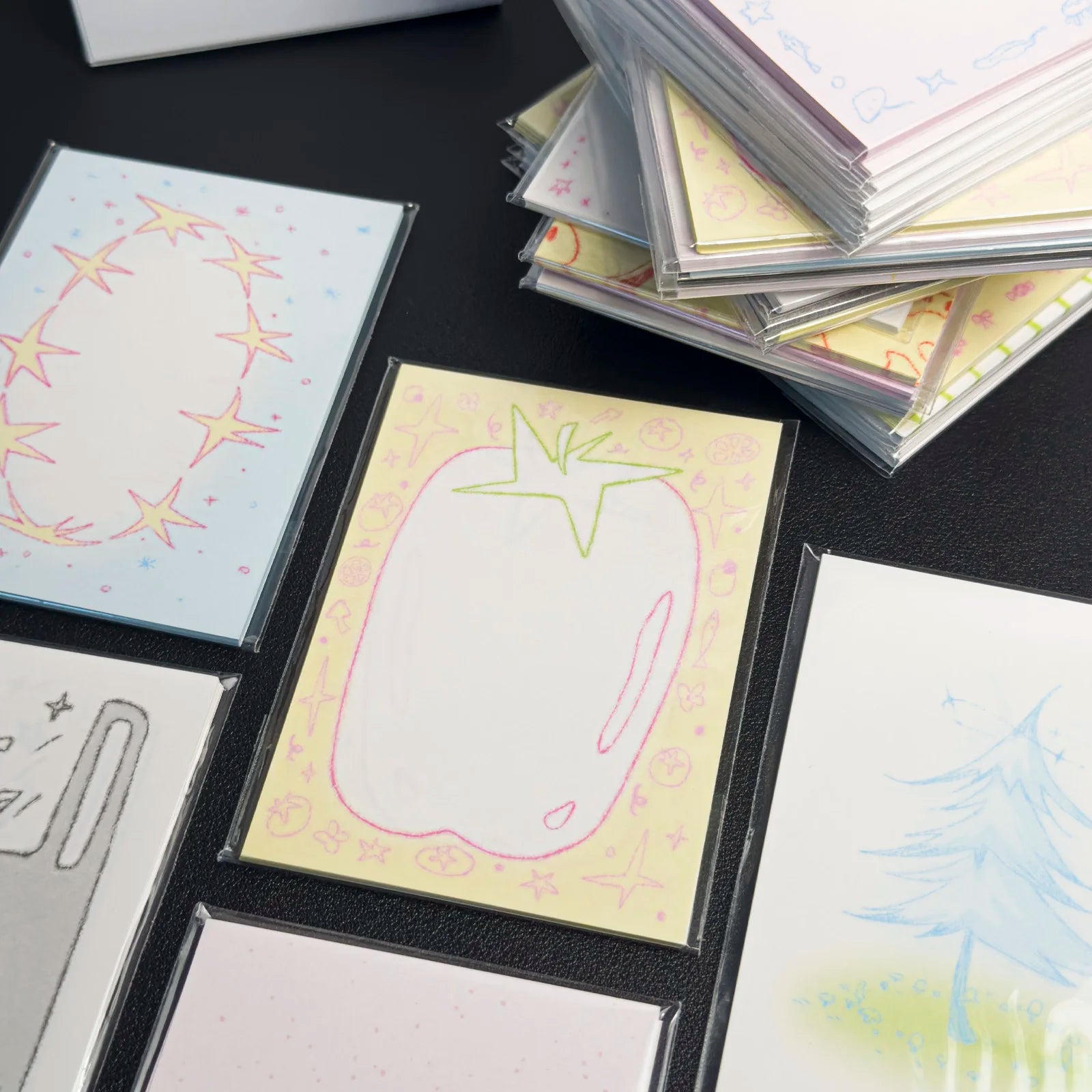 Charming Patterned Stationery Papers - Assorted Designs for Creative Writing & Decoration  Start of school season