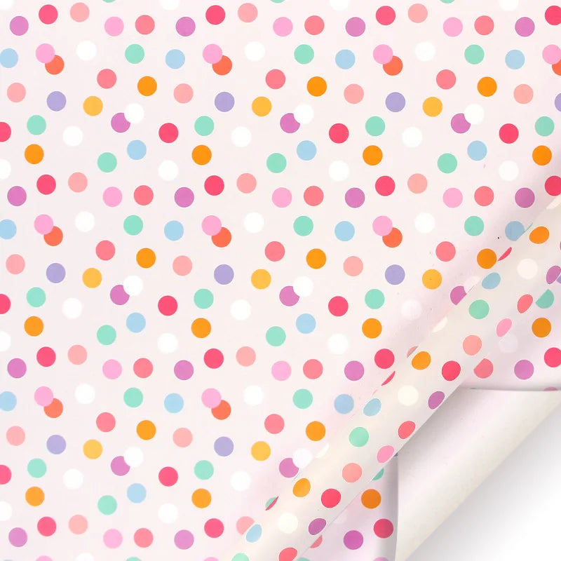 Fold 50*70cm Gift Wrapping Paper Christmas Gift Love Rainbow Gravel Valentine's Day Gift Paper Wrapper Wholesale Paper Craft