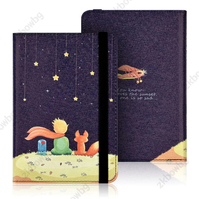 Universal Case for Kindle 4/5 E-book Reader 6" Inch Kindle Touch 2014 (Kindle 7 7th Generation) WP63GW Ebook Case Book Cover