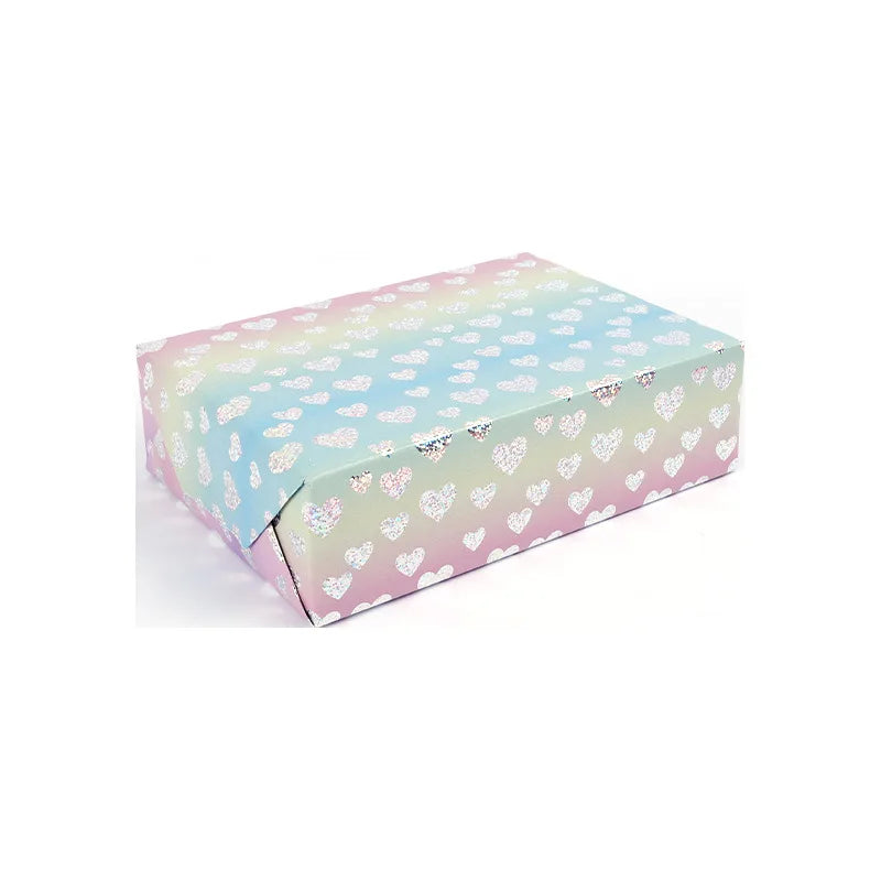 Wrapping Paper Iridescent Iridescent Gift Wrap Roll Confetti Gift Wrap Rainbow Holographic Birthday Wrapping Paper For Girls
