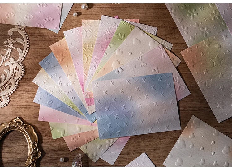23 Sheets Large Size Aesthetics Stationery School Scrapbooking Supplies Decor Material Papers Background Paper Journal Diary