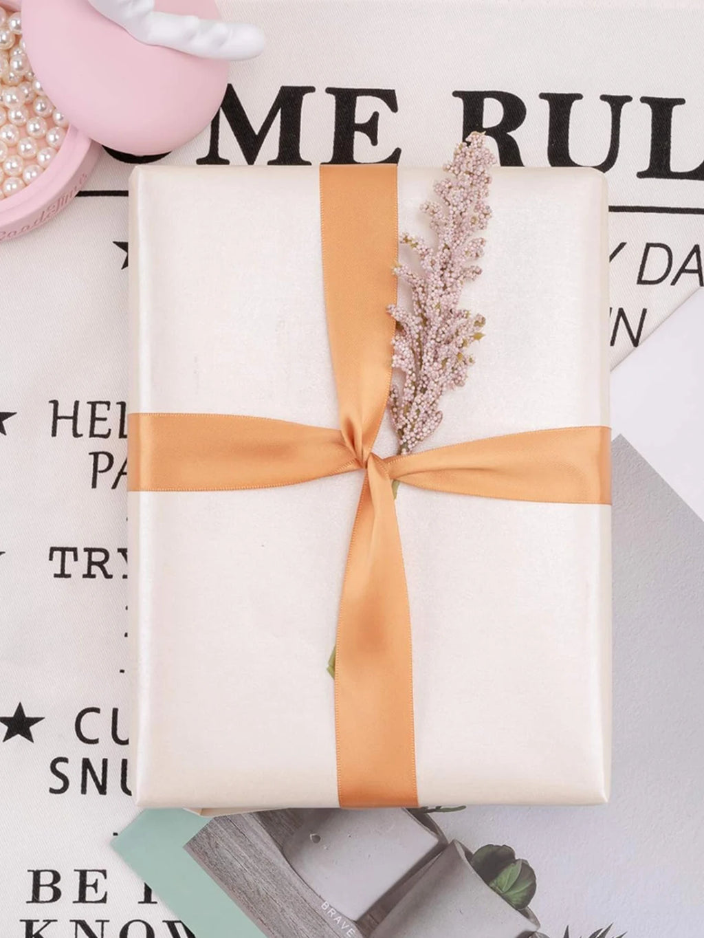 1roll Gift Wrapping Paper Navy Blue Gold Foil Gift Wrapping Paper Gift Paper Suitable for Birthdays and Festivals DIY Gift