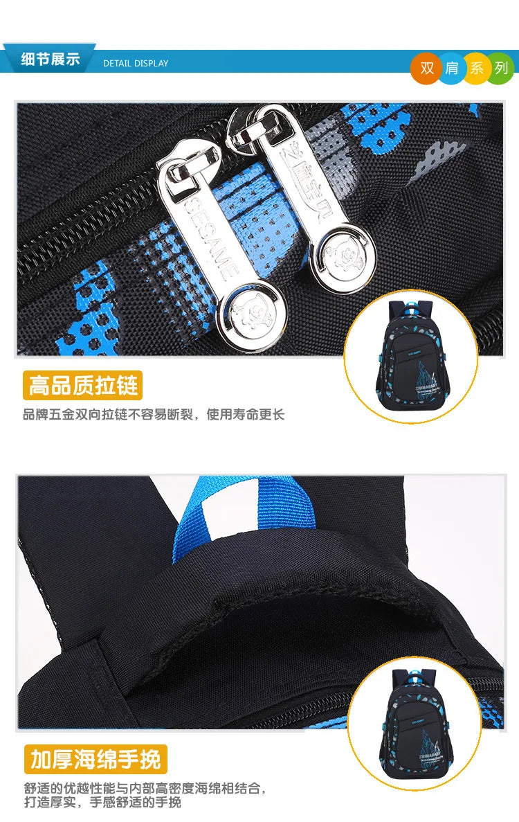Kids backpack Primary children School Bags For Boys large orthopedic Backpack Waterproof Schoolbag big Book Bag mochila infantil