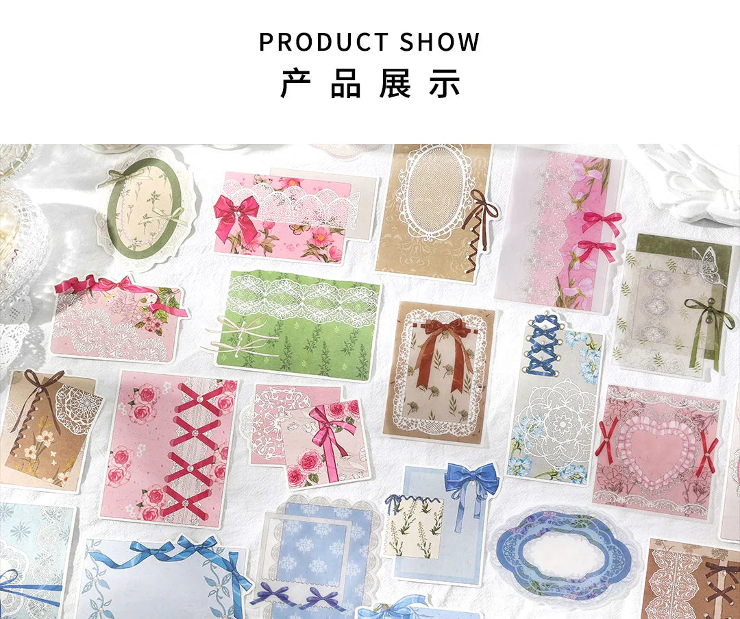 4 styles 30 pcs Vintage material paper Junk Journal DIY Scrapbooking Collage Materials Creative Stationery background paper