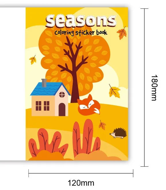 Coloring Book Children Sticker Books Fun Coloring Books 3-6 years Early Education Preschool Activities DIY Themed Drawing Books