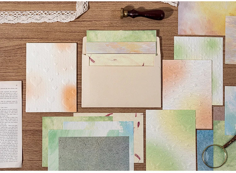 23 Sheets Large Size Aesthetics Stationery School Scrapbooking Supplies Decor Material Papers Background Paper Journal Diary