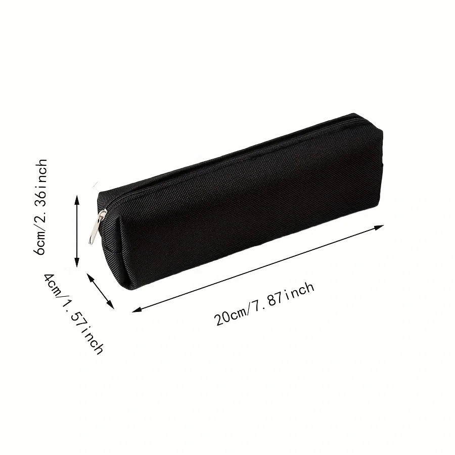 1pc simple pencil case, portable pencil case - suitable for office, school, youth, girls, boys, men and women!