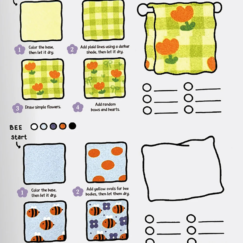 How to Draw Patterns: Easy and Fun Guide Detailed steps for students to draw cartoon patterns