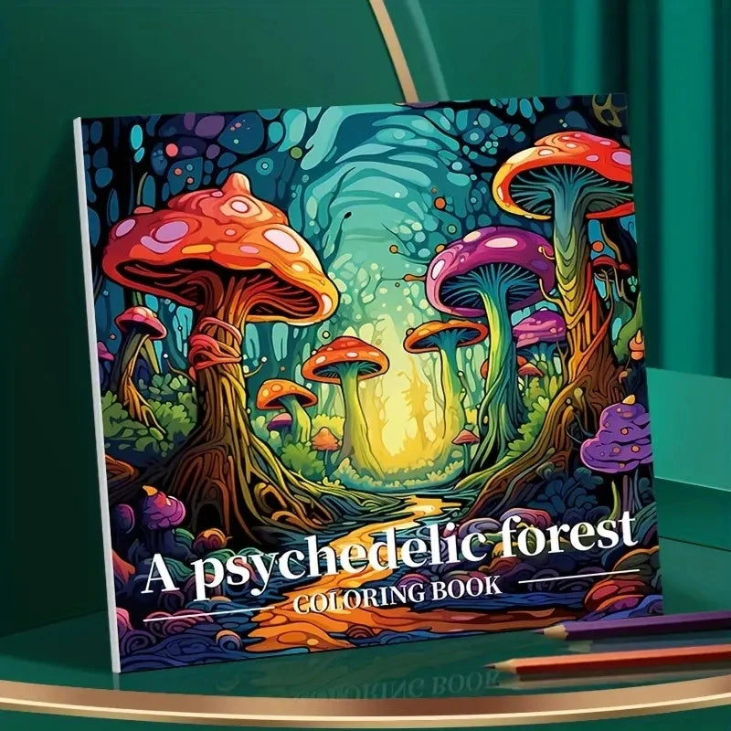 1pc Art Coloring Book 22 Page Coloring Books Gift For Birthday Party Relieve Stress Kill Time Graffiti Painting Drawing Art Book