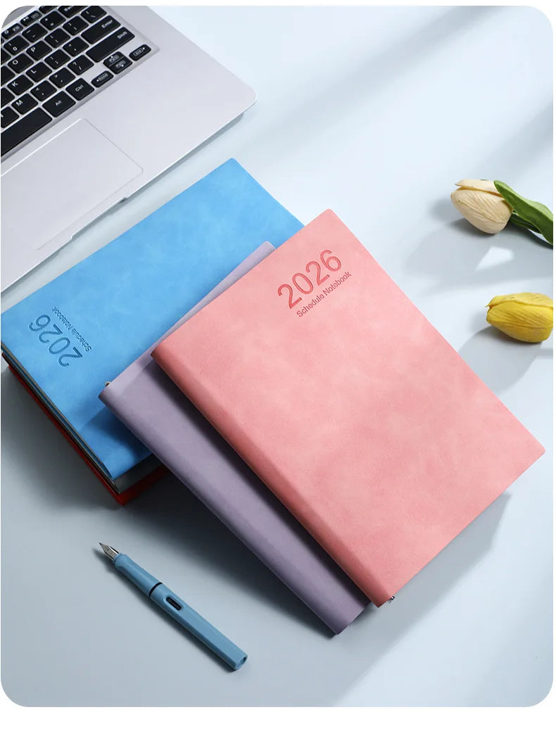 2026 A5 Daily Planner Notebook, 365 Days English Schedule Book, Productivity Journal For Work, Study And Time Management