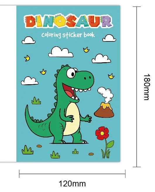 Coloring Book Children Sticker Books Fun Coloring Books 3-6 years Early Education Preschool Activities DIY Themed Drawing Books