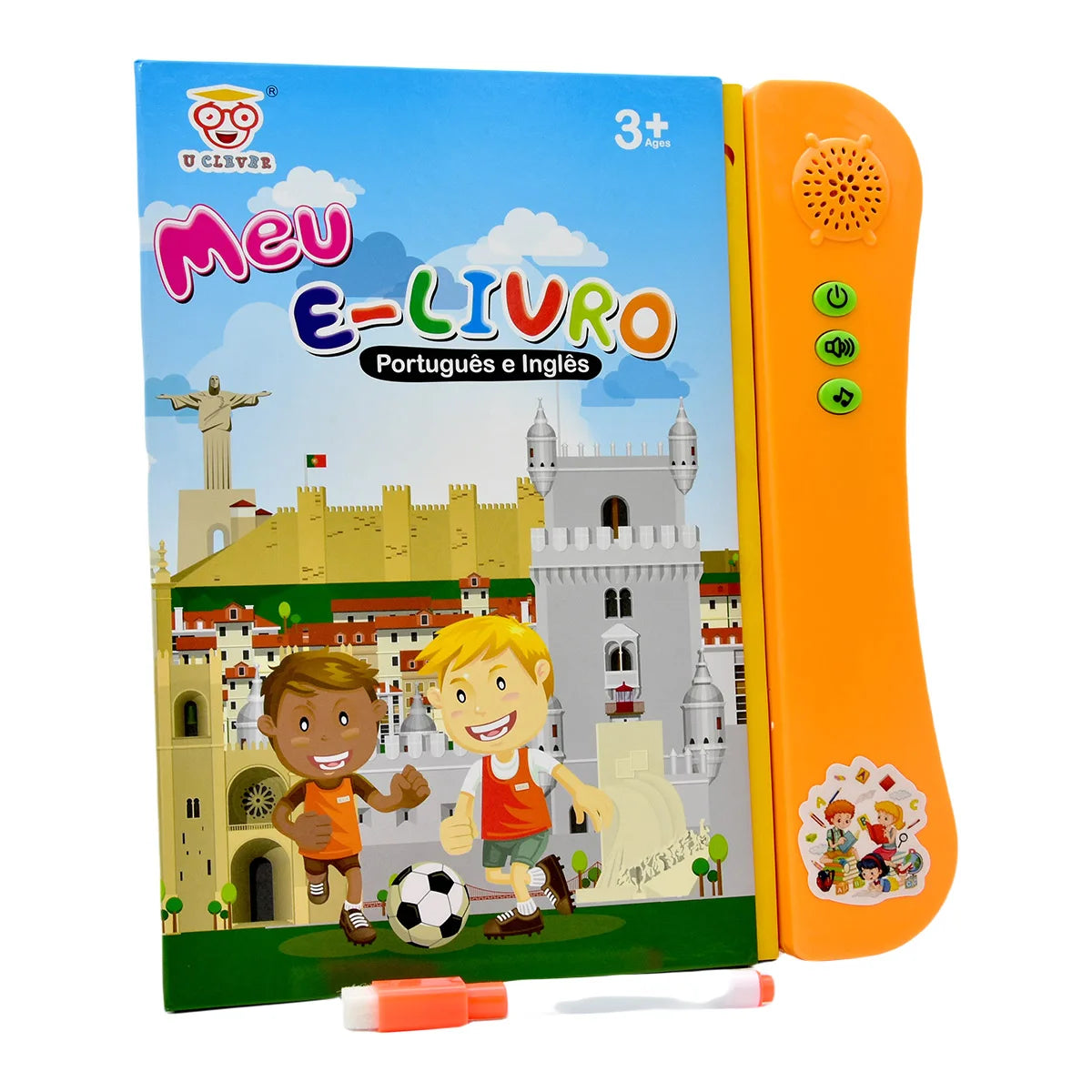 Portuguese English Sound Book Interactive Sound Book with Alphabet Numbers Animals and More for Bilingual Children Learning