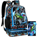 Kids Backpack for Boys, 16" Kids Bookbag, School Bag for Elementary Preschool Toddler-Green dinosaur