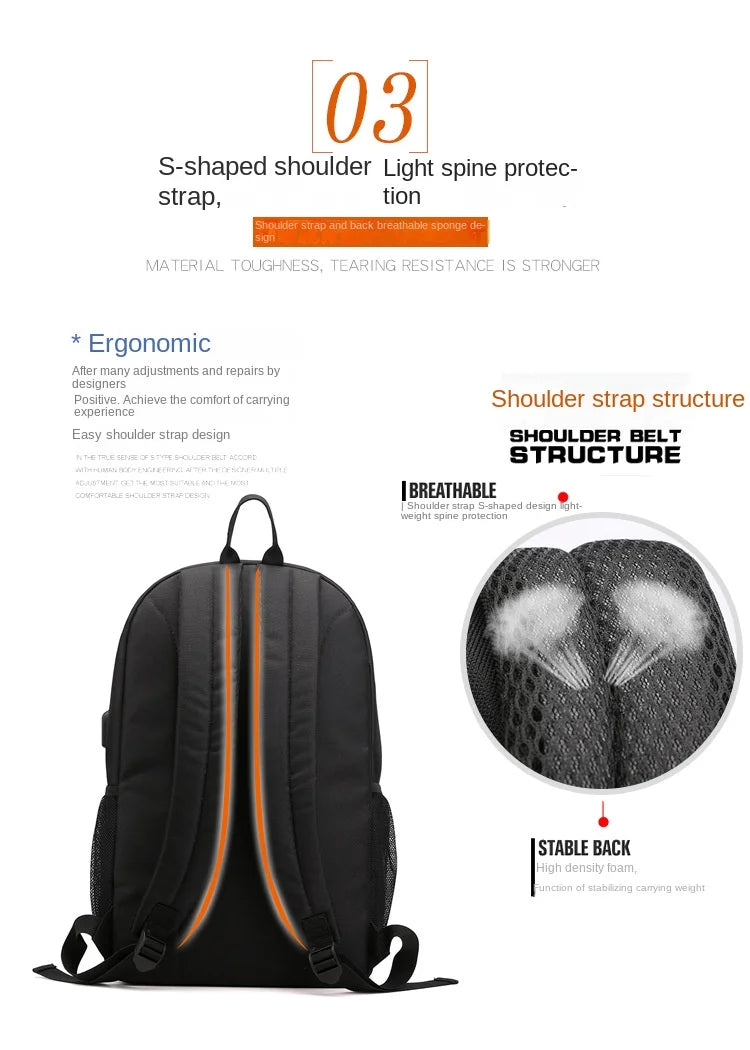 Kids Anti Theft School Backpack Set with Roblox Game Print 2 Piece Bookbag and Pencil Pouch for Boys Girls Student Backpack