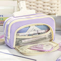 Pencil Case Large Capacity Pencil Pouch Handheld Pen Bag Cosmetic Portable Gift for Office School Teen Girl Boy Men Women Adult