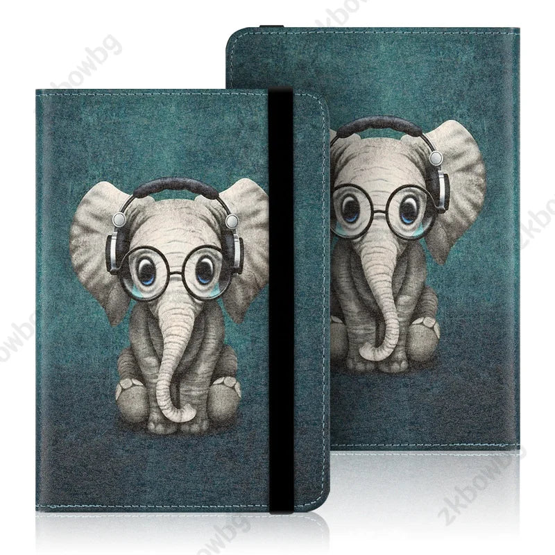 Universal Case for Kindle 4/5 E-book Reader 6" Inch Kindle Touch 2014 (Kindle 7 7th Generation) WP63GW Ebook Case Book Cover