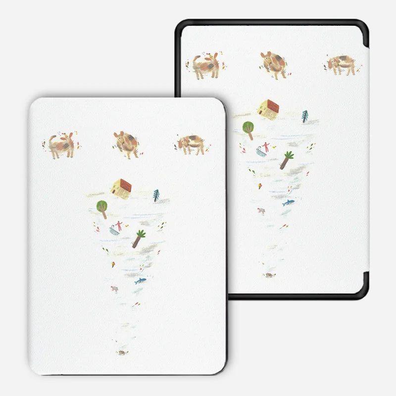 For Kindle Paperwhite Case 7/10/11th/12th Gen  For 2024 All-new Kindle 11th 2022 10th Cover Funda Protective Shell Flip E-book