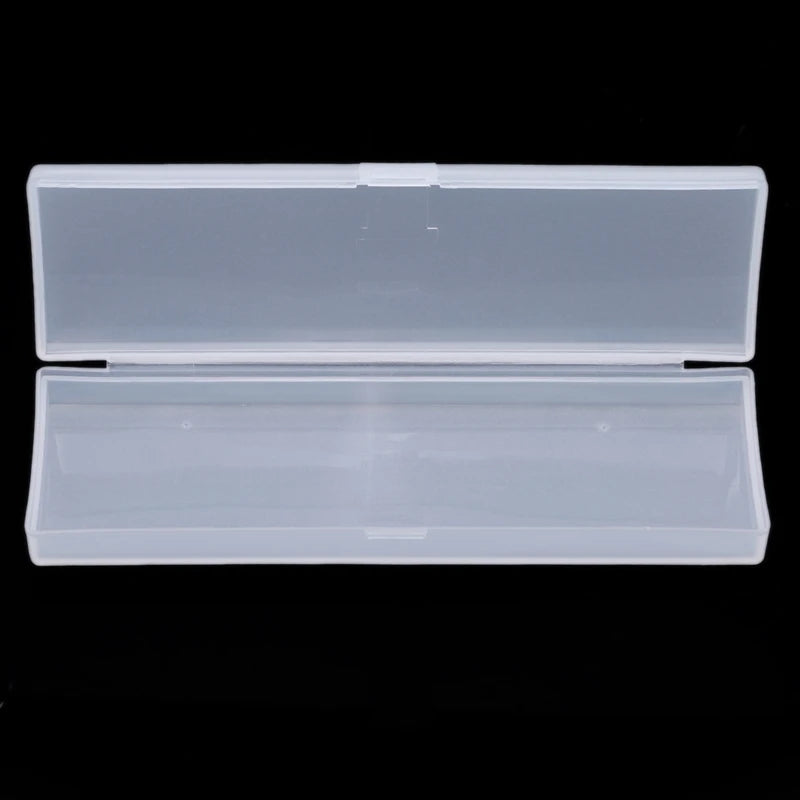 Pencil Cases School Office Simple Matte Transparent Plastic Box Frosted Pink Green White Pens Storage Stationery Supplies