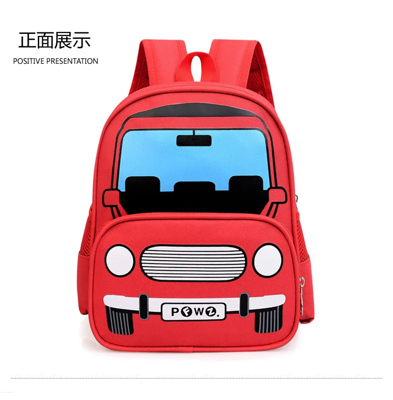 Boys Backpack Cartoon Car Kindergarten Fashion Schoolbag Casual Children Shoulders Bag Kids Girls Students Bags Mochila Infantil