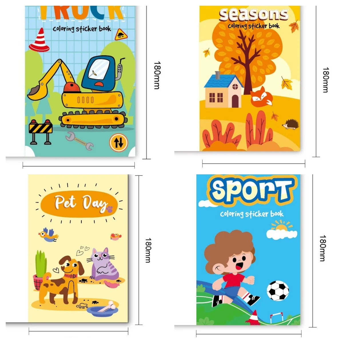 Coloring Book Children Sticker Books Fun Coloring Books 3-6 years Early Education Preschool Activities DIY Themed Drawing Books