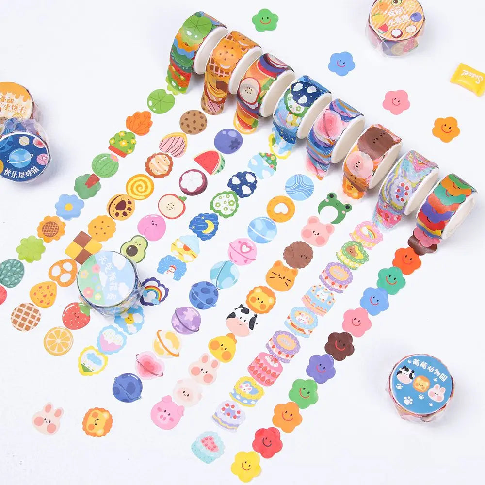 School Supplies Kawaii DIY Stationery Washi Tape Diary Label Sticky Paper Scrapbooking Sticker
