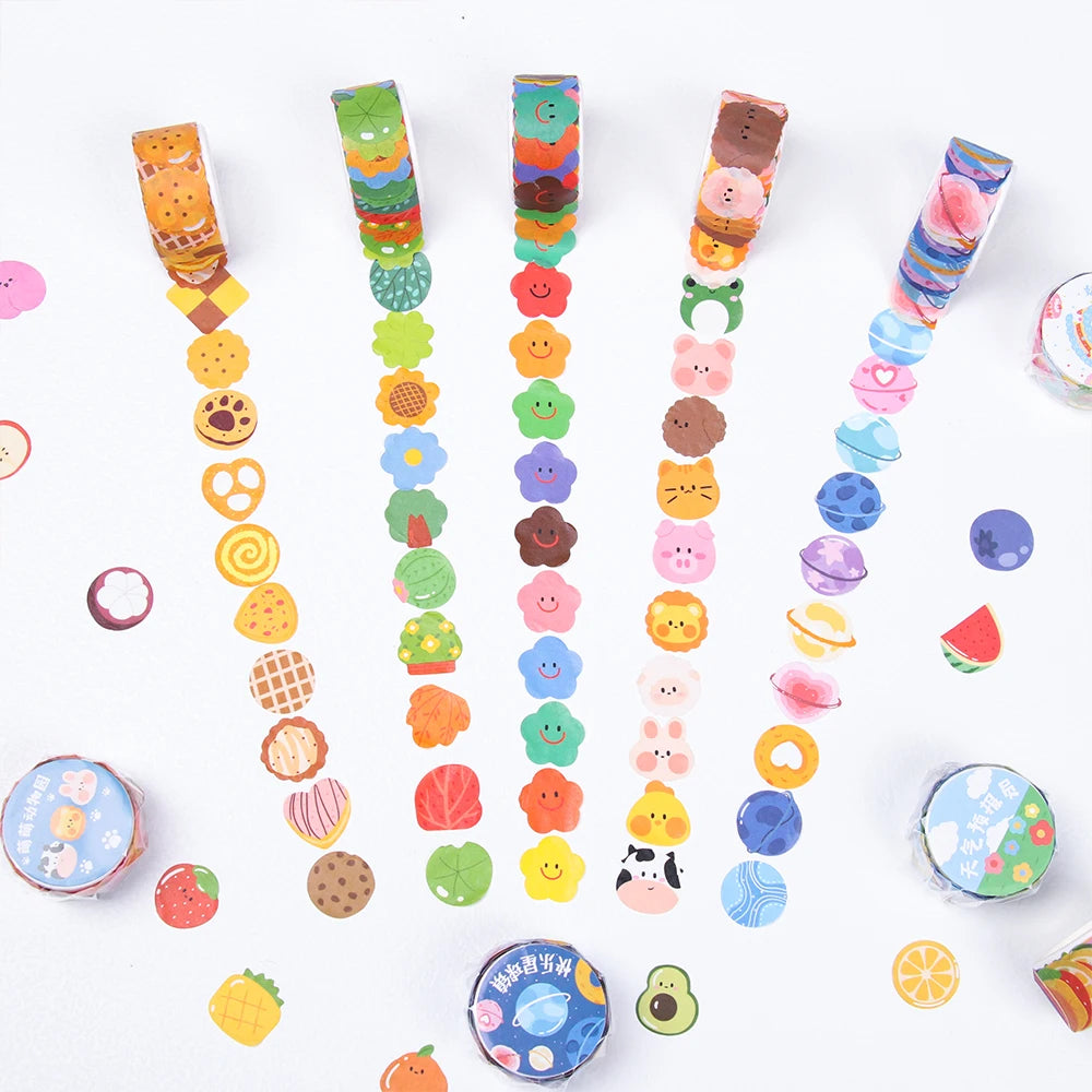 School Supplies Kawaii DIY Stationery Washi Tape Diary Label Sticky Paper Scrapbooking Sticker