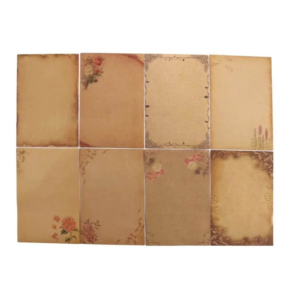 Stationery Flower Desig Letter Paper Craft Paper Kraft Paper Old Europe Style Letter Pad Writing Paper Retro Vintage Envelope