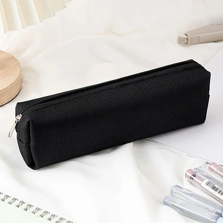 1pc simple pencil case, portable pencil case - suitable for office, school, youth, girls, boys, men and women!