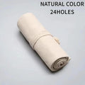 1PC Canvas pencil case - Simple and atmospheric design, colorful lead sketch pencil case for artists students and offices to use