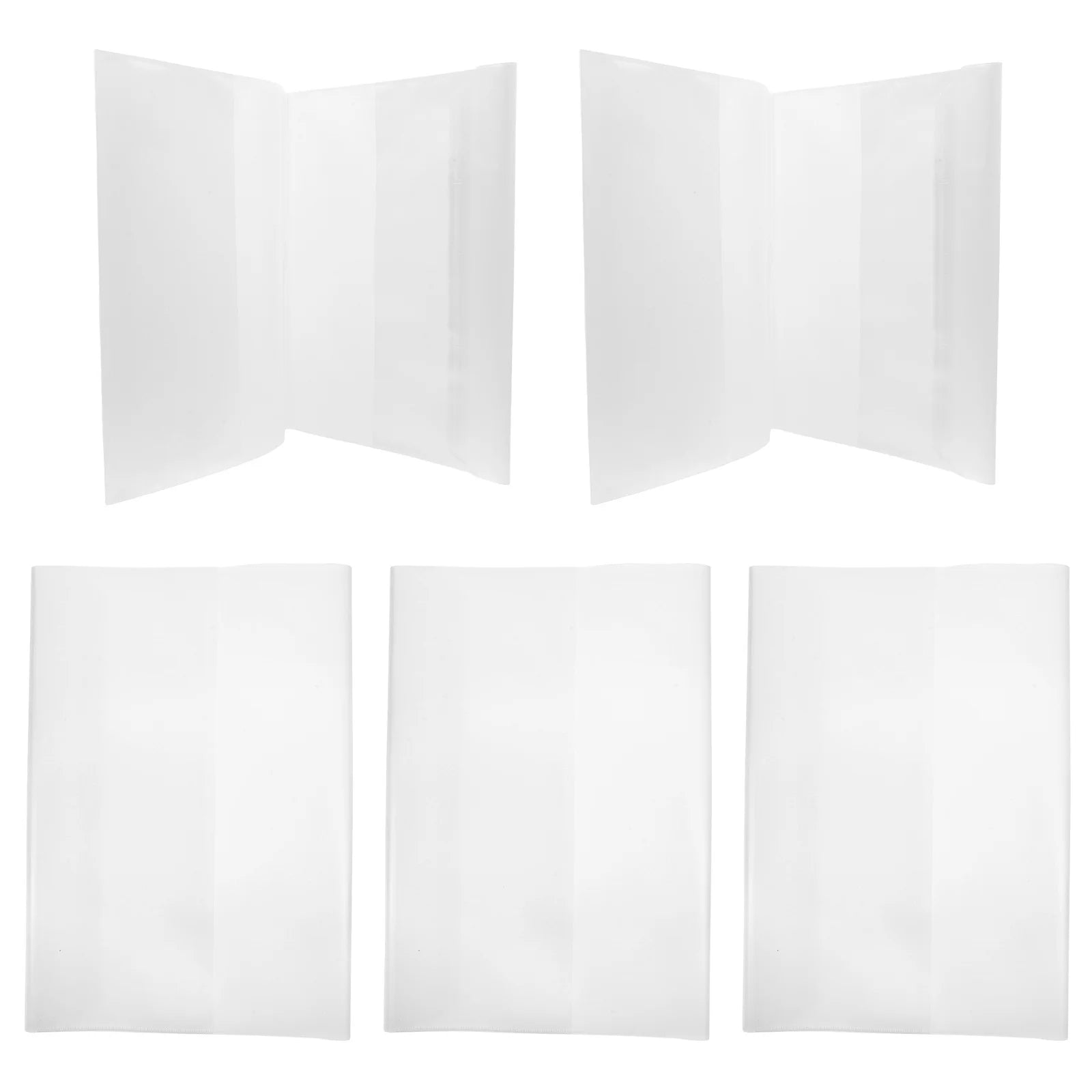 5 Pcs B5 Clear Book Cover Protect 16k Back Covers for Textbooks Waterproof Sleeves