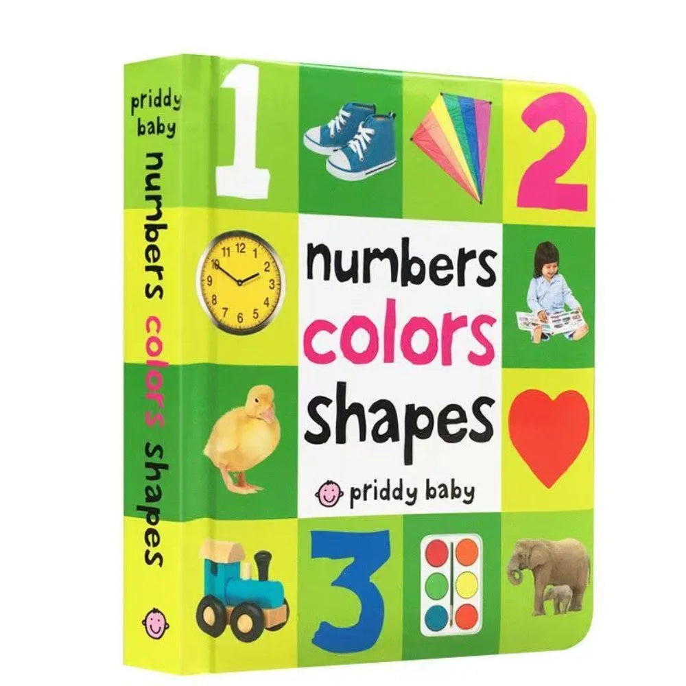 First 100 English Words Cardboard Book Language Learning Aids Vocabulary Building Bedtime Reading Learn to Read for Preschool