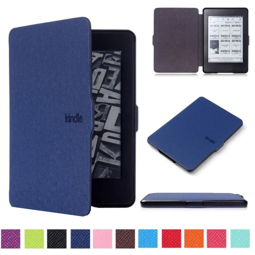 Ultra Slim Smart Case PU Leather Cover 6" eBook Reader Protective Shell For Kindle 8/10th Gen Paperwhite 1/2/3/4