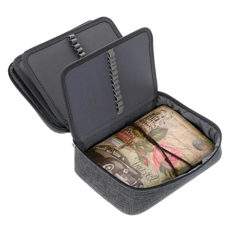 Pencil Case, 72 Slots Multifunctional Large Capacity Pencil Case Pencil Pouch with Zipper Inner Pocket for Small Accessories