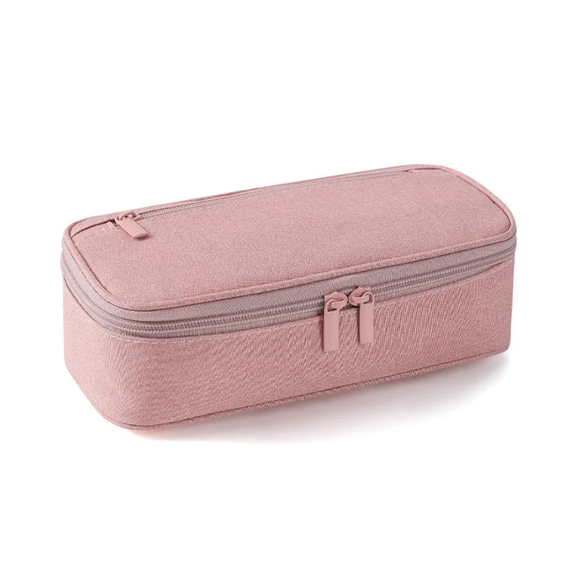 Portable pencil case, large capacity pencil case stationery pencil case, large capacity storage bag pouch holder box organiser