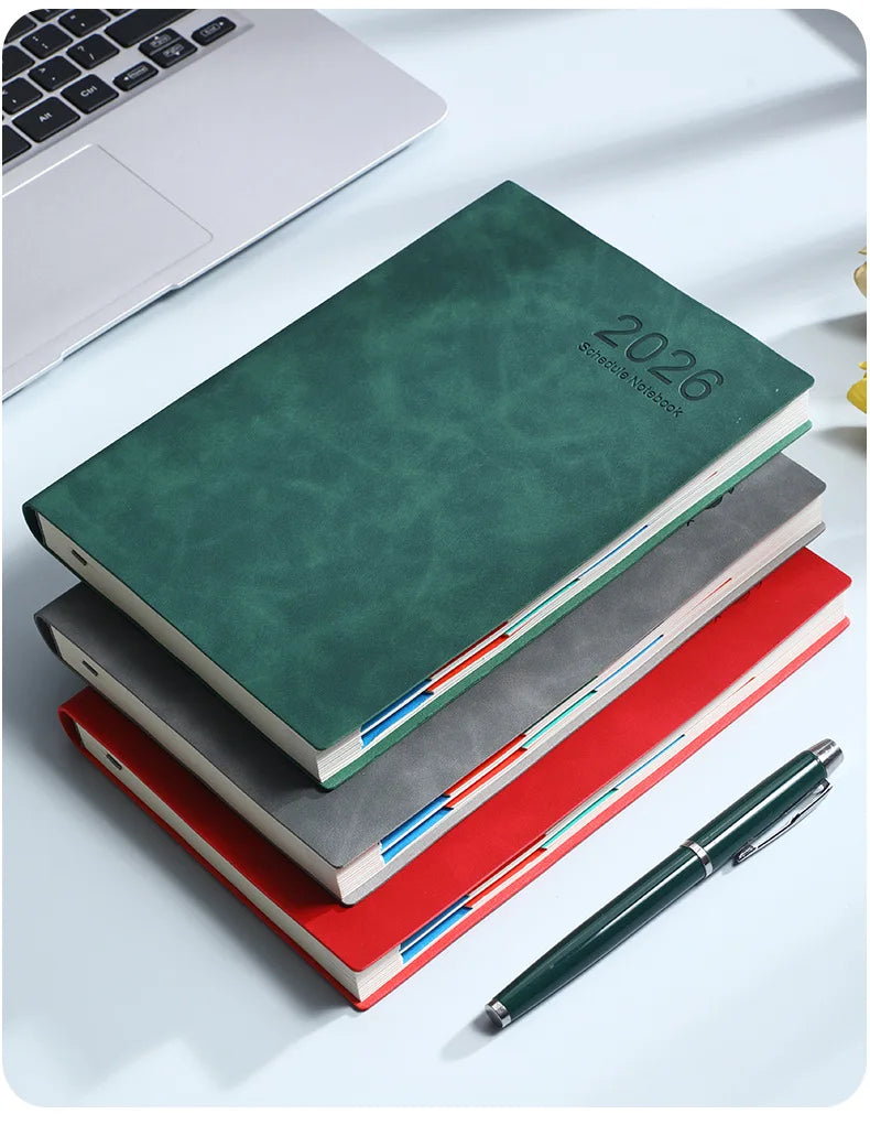 2026 A5 Daily Planner Notebook, 365 Days English Schedule Book, Productivity Journal For Work, Study And Time Management