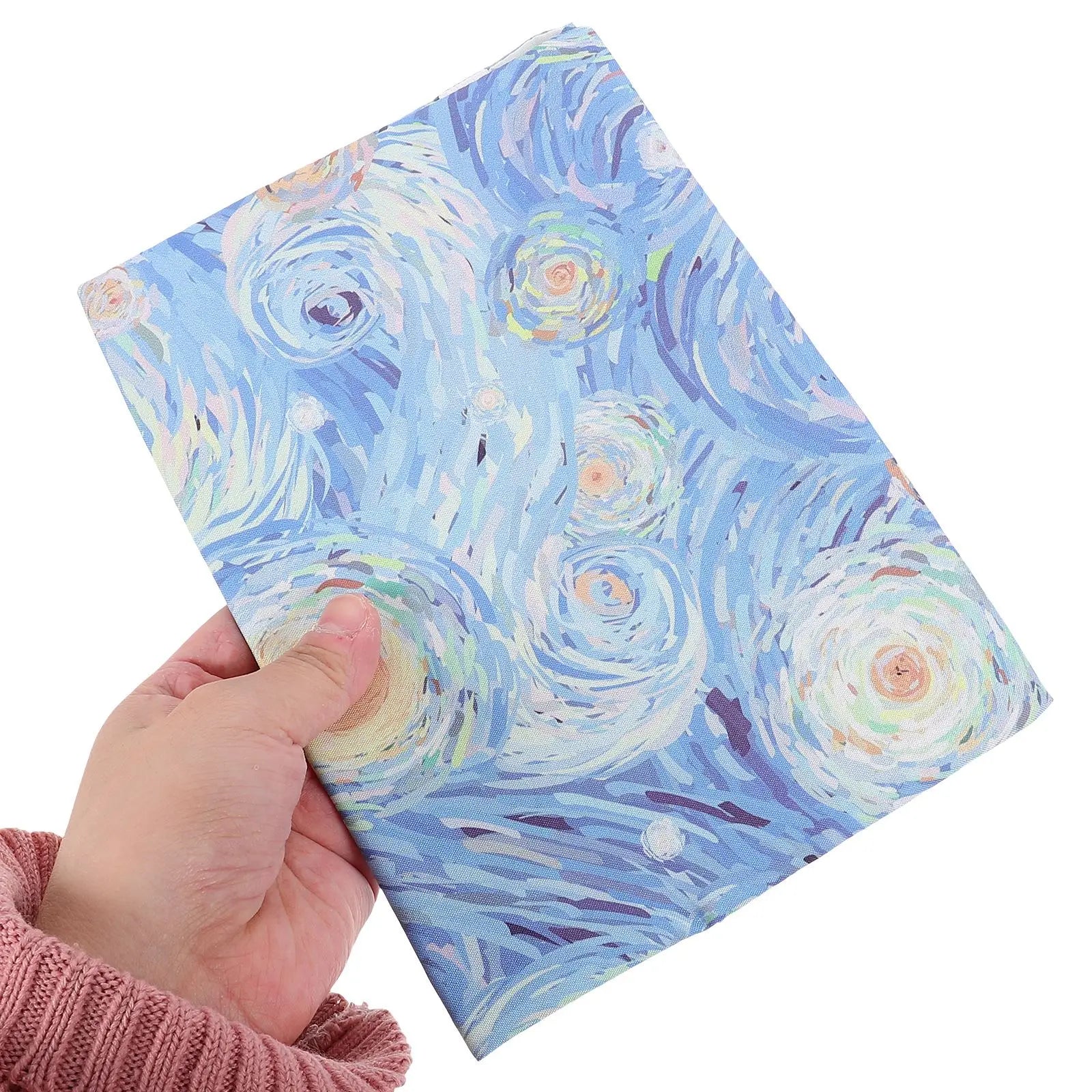 Cloth Book Cover Protective Book Sleeve Cover Hand-made Book Protector Textbook Hardcover Soft Cloth Book Protector A5